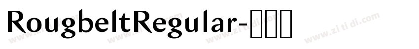 RougbeltRegular字体转换