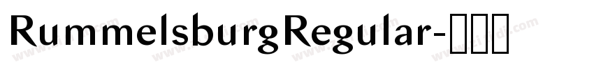 RummelsburgRegular字体转换