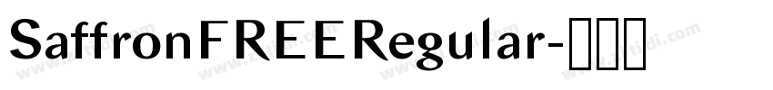 SaffronFREERegular字体转换