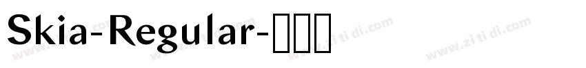 Skia-Regular字体转换