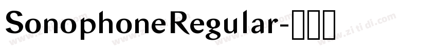 SonophoneRegular字体转换