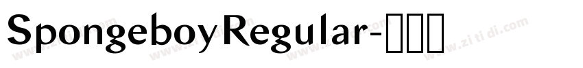 SpongeboyRegular字体转换