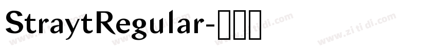 StraytRegular字体转换 StraytRegular字体转换