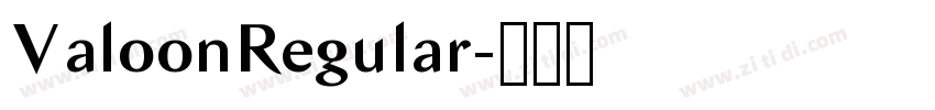 ValoonRegular字体转换 ValoonRegular字体转换