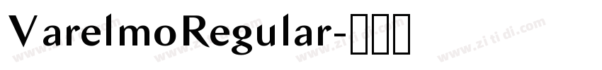 VarelmoRegular字体转换 VarelmoRegular字体转换