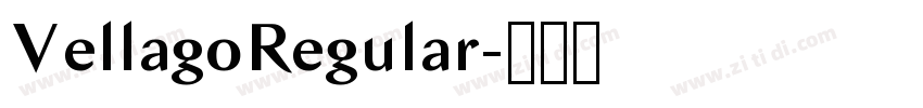 VellagoRegular字体转换