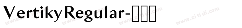 VertikyRegular字体转换