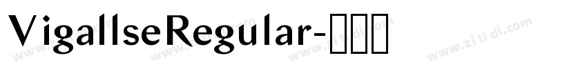 VigallseRegular字体转换 VigallseRegular字体转换