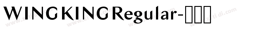 WINGKINGRegular字体转换 WINGKINGRegular字体转换
