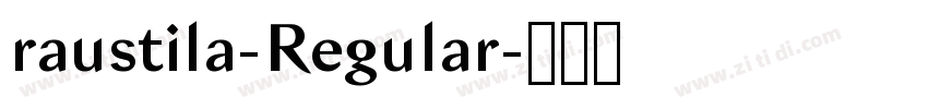 raustila-Regular字体转换