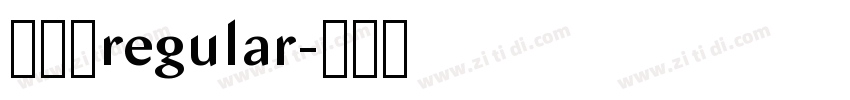苹果热regular字体转换
