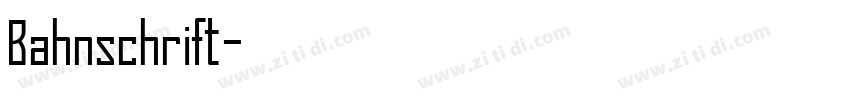 Bahnschrift字体转换