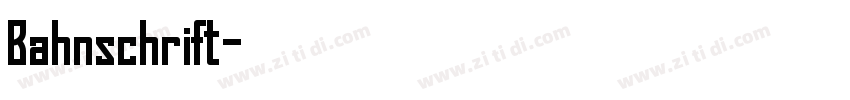 Bahnschrift字体转换