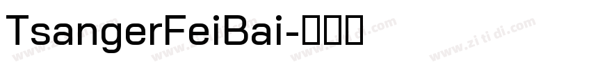 TsangerFeiBai字体转换