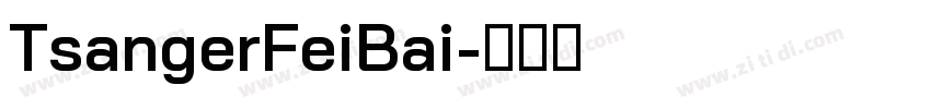 TsangerFeiBai字体转换