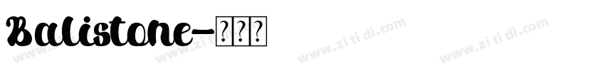 Balistone字体转换