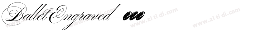 BalletEngraved字体转换