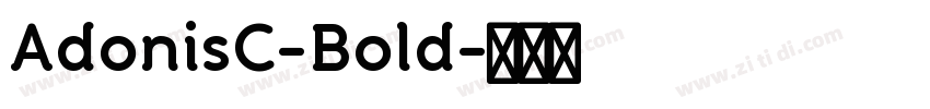 AdonisC-Bold字体转换