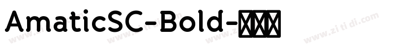AmaticSC-Bold字体转换
