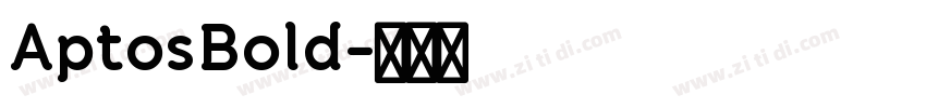 AptosBold字体转换