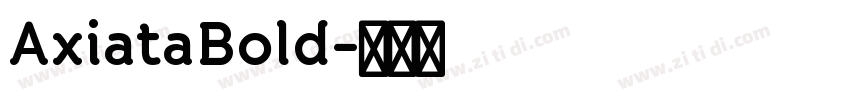 AxiataBold字体转换