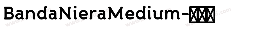 BandaNieraMedium字体转换