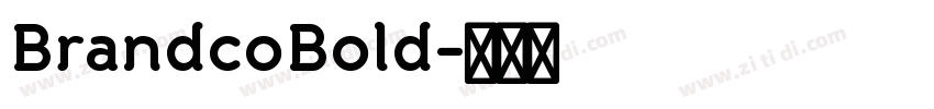 BrandcoBold字体转换