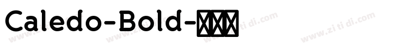Caledo-Bold字体转换