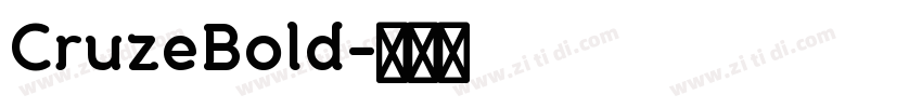 CruzeBold字体转换