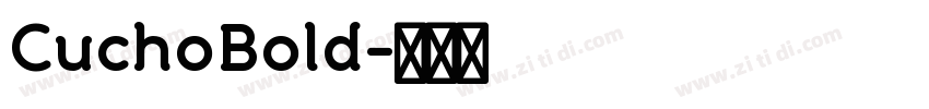 CuchoBold字体转换