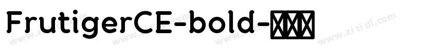 FrutigerCE-bold字体转换