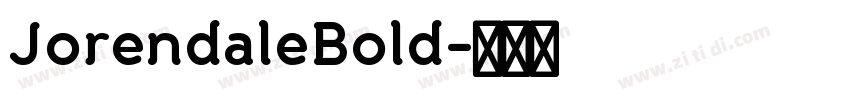 JorendaleBold字体转换