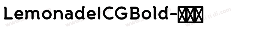LemonadeICGBold字体转换