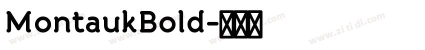 MontaukBold字体转换