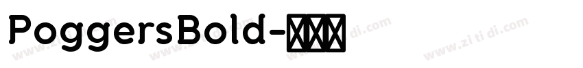 PoggersBold字体转换