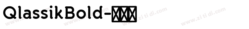 QlassikBold字体转换