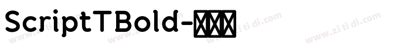 ScriptTBold字体转换
