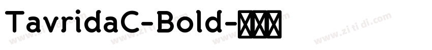 TavridaC-Bold字体转换