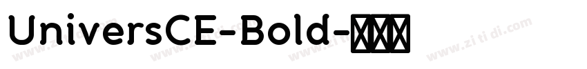 UniversCE-Bold字体转换