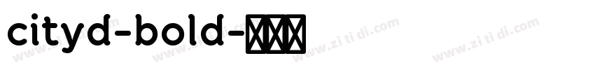 cityd-bold字体转换