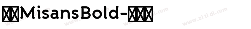 小米MisansBold字体转换