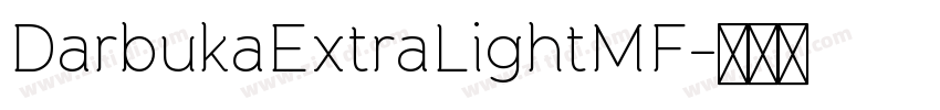 DarbukaExtraLightMF字体转换