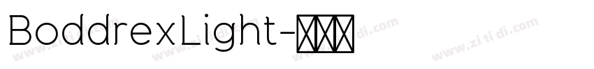BoddrexLight字体转换