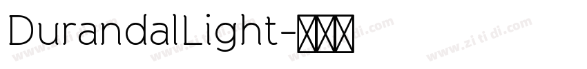 DurandalLight字体转换