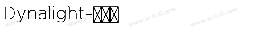 Dynalight字体转换