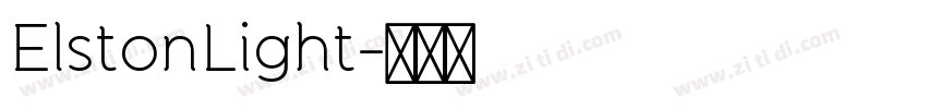 ElstonLight字体转换