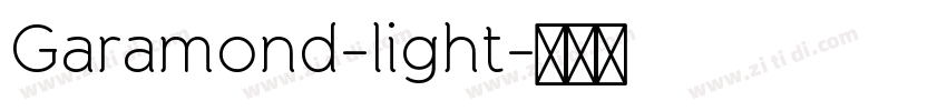 Garamond-light字体转换