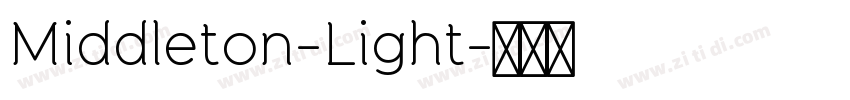 Middleton-Light字体转换