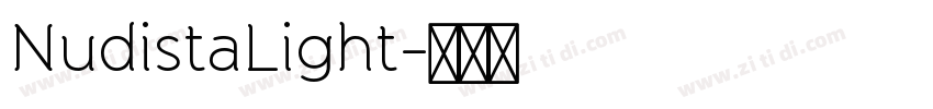 NudistaLight字体转换
