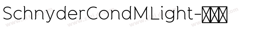 SchnyderCondMLight字体转换